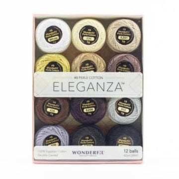 Neutral Wonderfil Eleganza Perle Cotton Bundle - coordinating quilt fabric bundle
