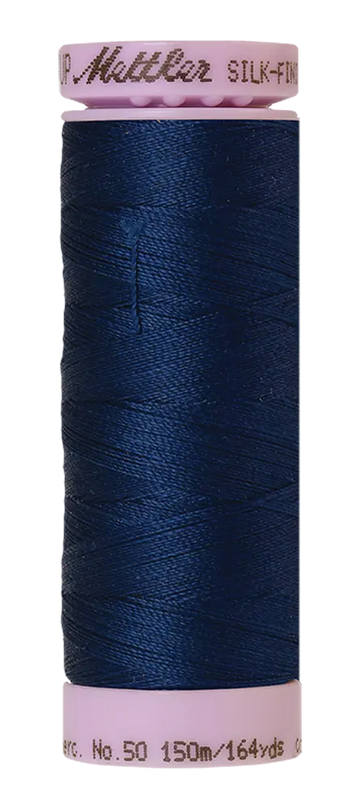 Mettler Cotton Silk Finish 50wt 150m Night Blue