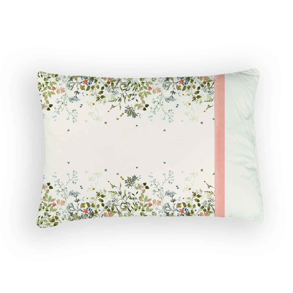 The "Learn to Sew: Make a Pillowcase" kit from Quilted Joy features a white pillowcase with green leafy borders—ideal for beginners to display their sewing skills or inspire creativity at your next workshop.
