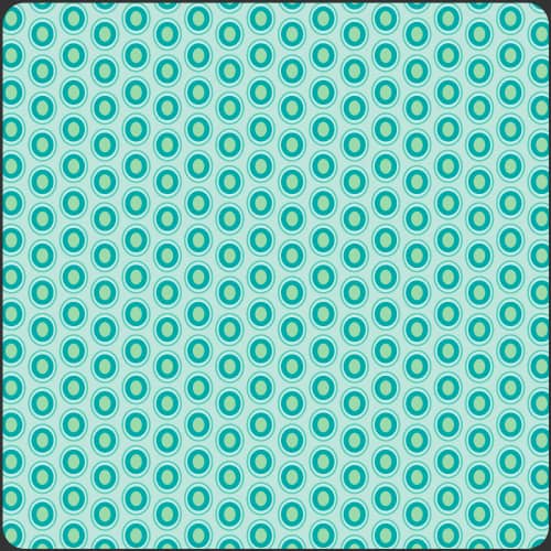 Oval Elements Peacock Fabric Yardage