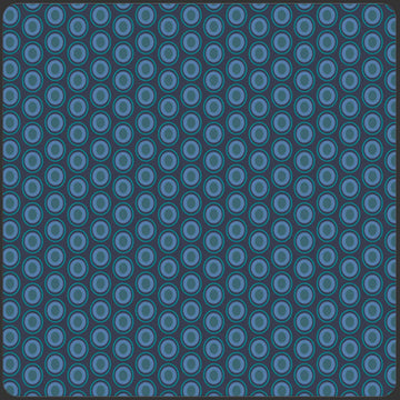 Oval Elements Indigo Mood Fabric Yardage