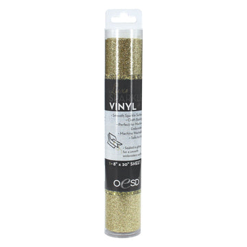 Sparkle Vinyl Gold 8in x 20in
