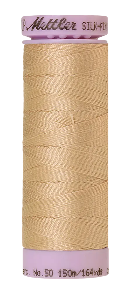 Mettler Cotton Silk Finish 50wt 150m Oat Straw