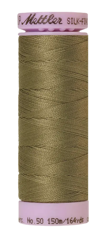 Mettler Cotton Silk Finish 50wt 150m Olive Drab