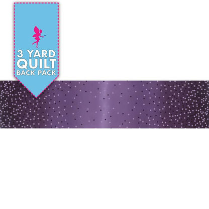 image of Ombre Confetti Aubergine 108" Wide 3 Yard Quilt Fabric Back Pack