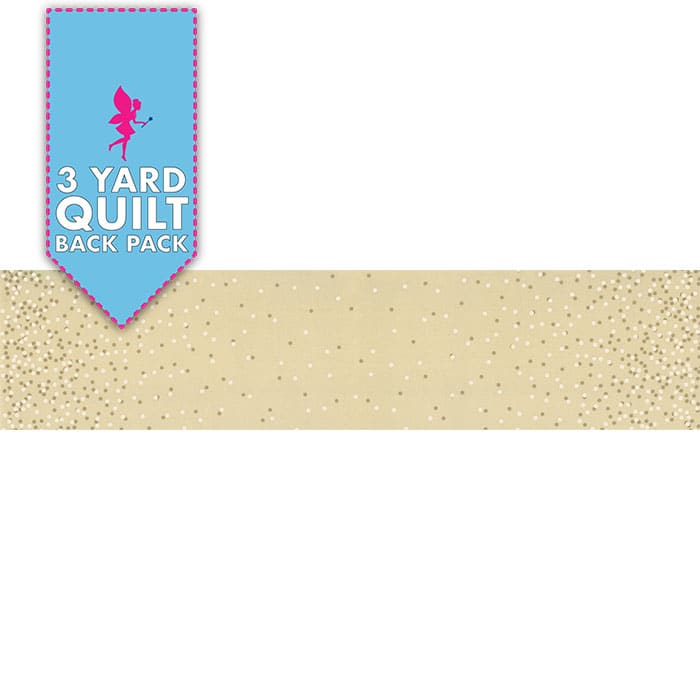 Image of Ombre Confetti Natural 108" Wide 3 Yard Quilt Fabric Back Pack