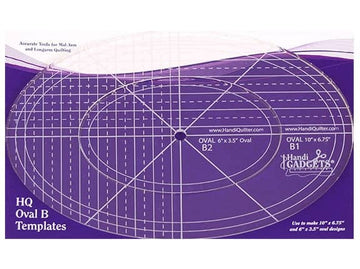 HQ Oval Templates Size B - image 1 - quilting supply from Quilted Joy