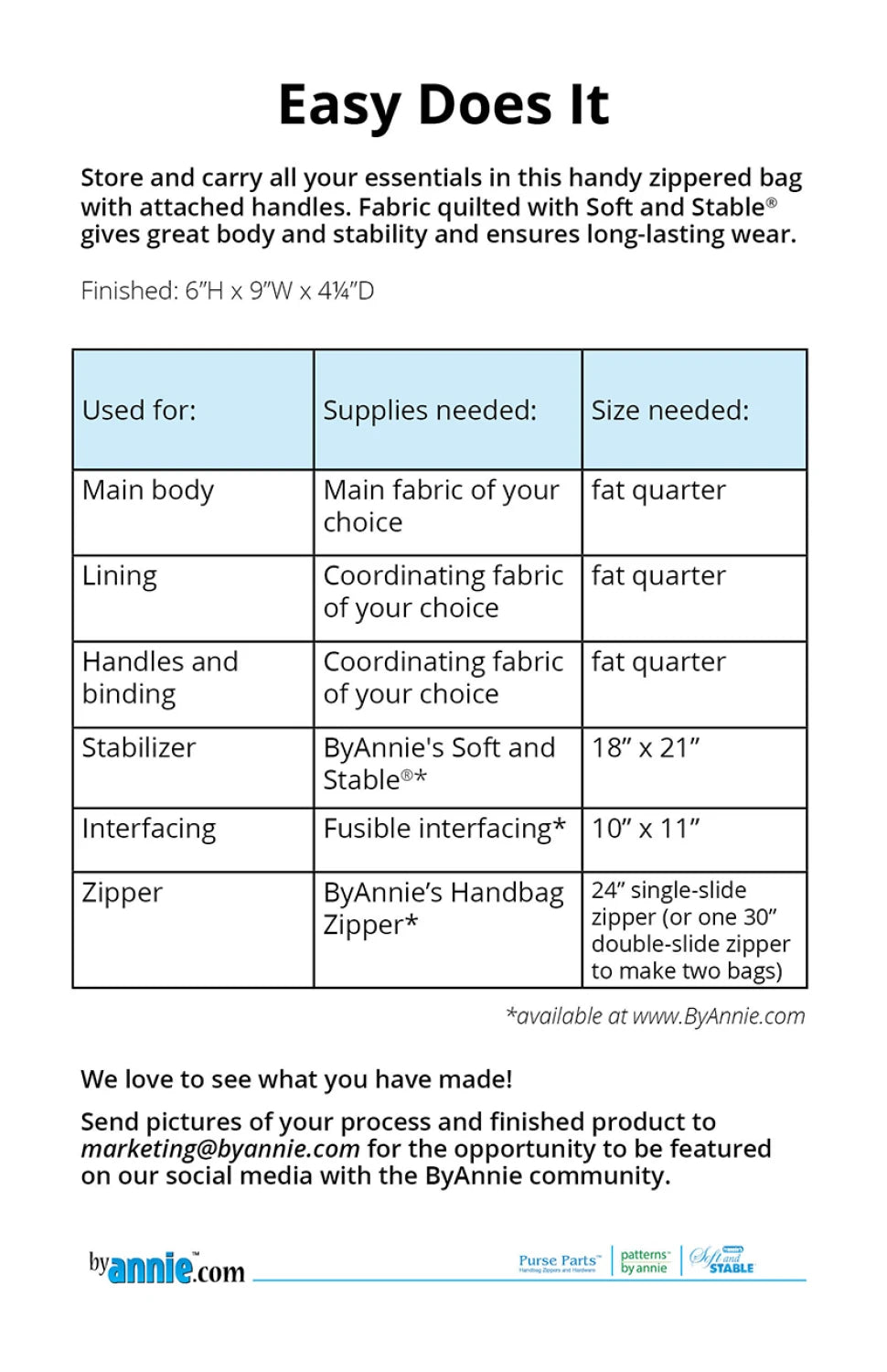 Easy Does It Quilt Pattern