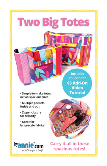 Two Big Totes - image 1 - quilting supply from Quilted Joy