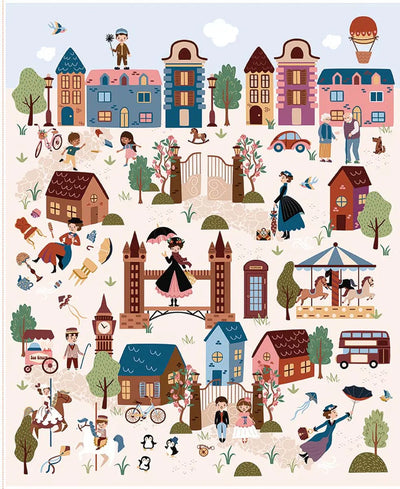 A Spoonful of Sugar Cherry Tree Lane Panel 36" x 43"