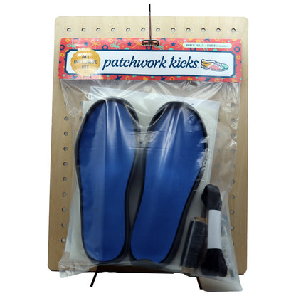 Patchwork Kicks Dark Gray Shoe Kit custom fabric sneaker set