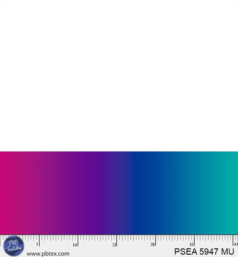 Painted Sea Multi Ombre Fabric Yardage