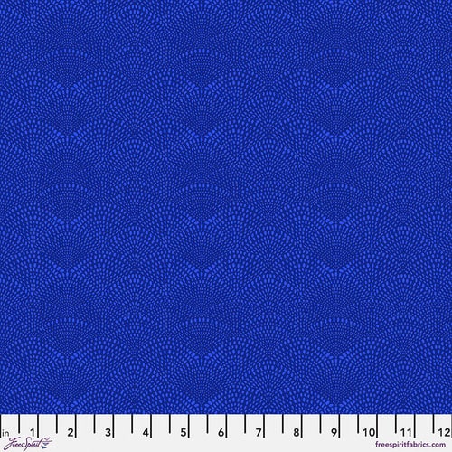 Scalloped Hills Navy Fabric Yardage