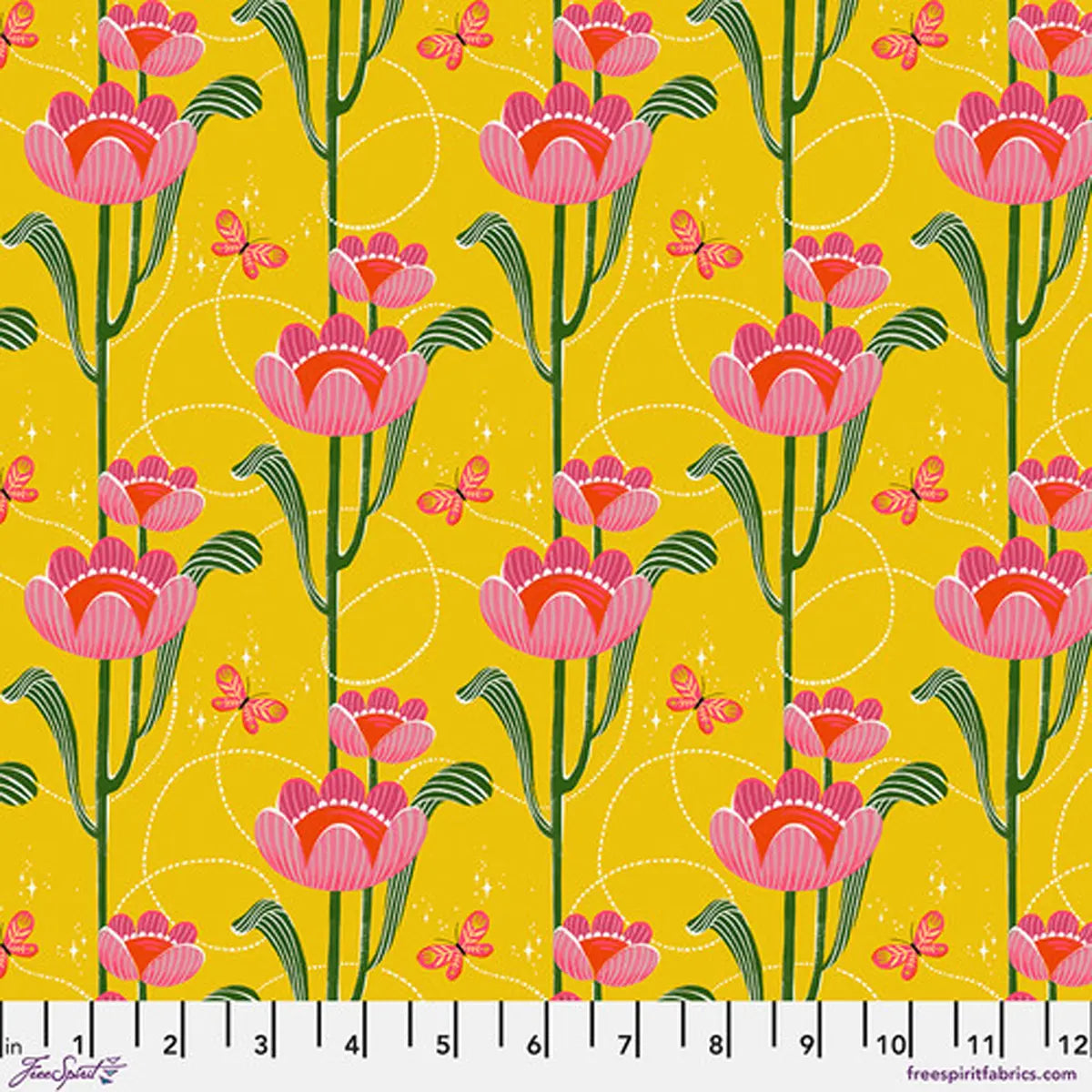 Magic Makers Yellow Sunshine Fabric Yardage