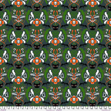 Witchy Ways Grey Cat Tower Fabric Yardage