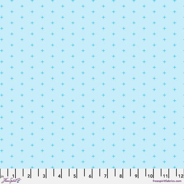 Chromatics Sky Cross Stitch Fabric Yardage - quilt fabric for sewing and quilting projects