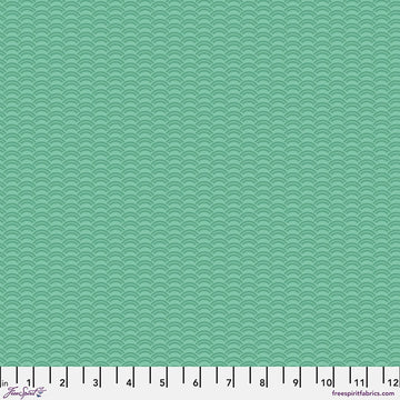 Chromatics Jade Crescent Fabric Yardage - quilt fabric for sewing and quilting projects
