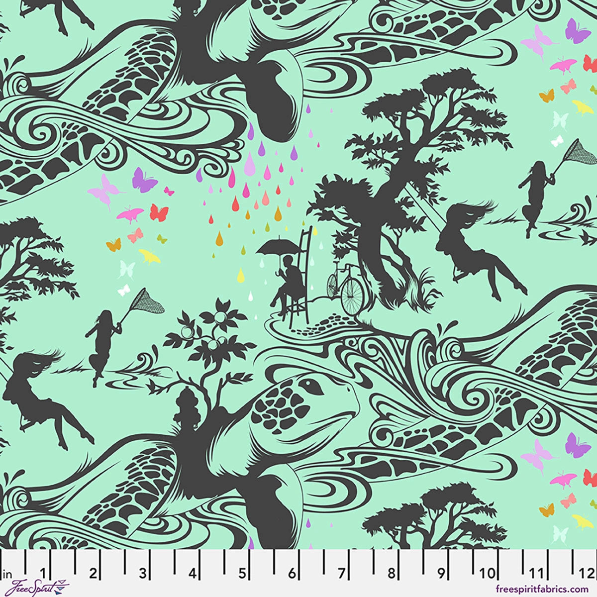 Prince Charming Deja Vu sweetmint turtle bay fabric yardage
