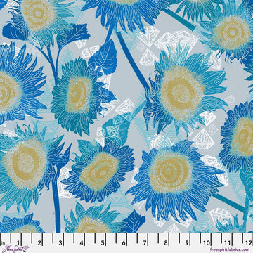 The Wisdom Cool The Sunflowers Fabric Yardage - quilt fabric for sewing and quilting projects