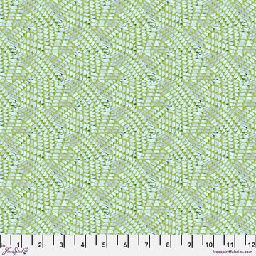 Kaleidoscope Seafoam Shimmer Fabric Yardage - quilt fabric for sewing and quilting projects