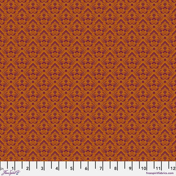 Kaleidoscope Saffron Cornered Fabric Yardage - quilt fabric for sewing and quilting projects