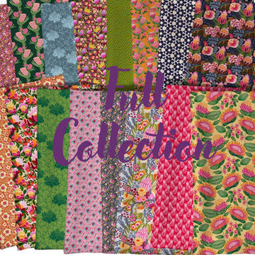 Paradise Blooms One Yard Bundle - coordinating quilt fabric bundle