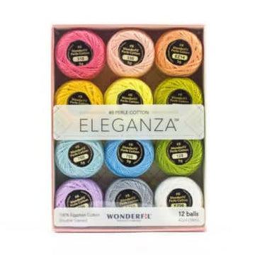 Pastels Wonderfil Eleganza Perle Cotton Bundle - coordinating quilt fabric bundle