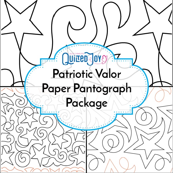 Quilted Joy's Patriotic Valor Paper Pantograph Package