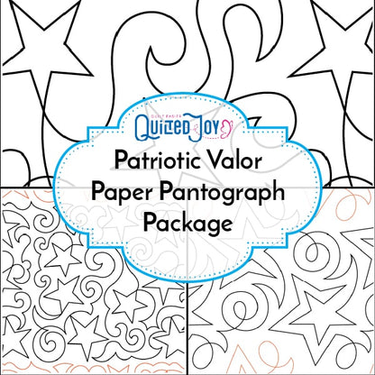 Quilted Joy's Patriotic Valor Paper Pantograph Package