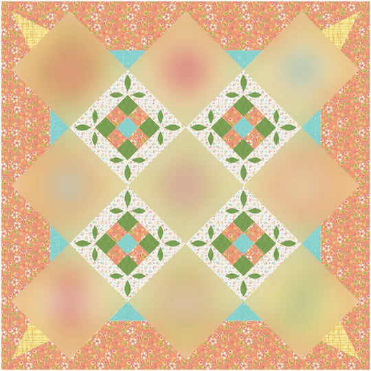 Quilt Fairy Frolic Peachy Picnic Quilt Kit