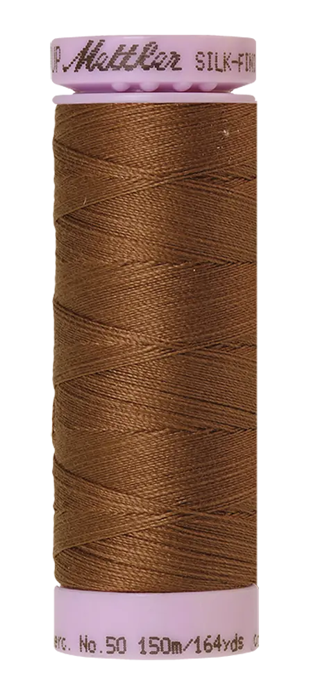 Mettler Cotton Silk Finish 50wt 150m Pecan