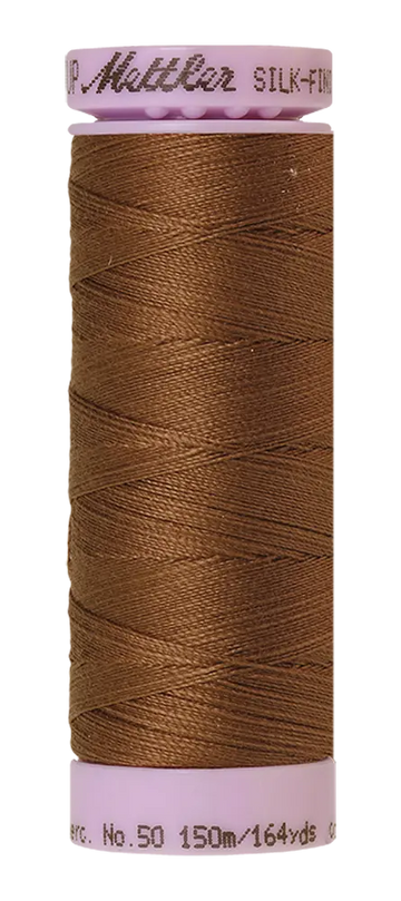 Mettler Cotton Silk Finish 50wt 150m Pecan