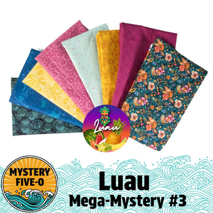 Mystery Five-0 Mega Mystery Luau Petals in Paradise Quilt Kit - image 1 - complete quilt kit with fabric and instructions