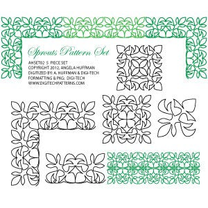 Sprouts 5 Piece Pattern Set Digital File