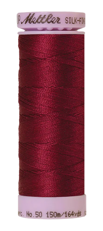Mettler Cotton Silk Finish 50wt 150m Pomegranate