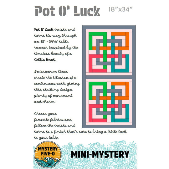 Mystery Five-0 Pot O' Luck Mini Mystery Table Runner Pattern