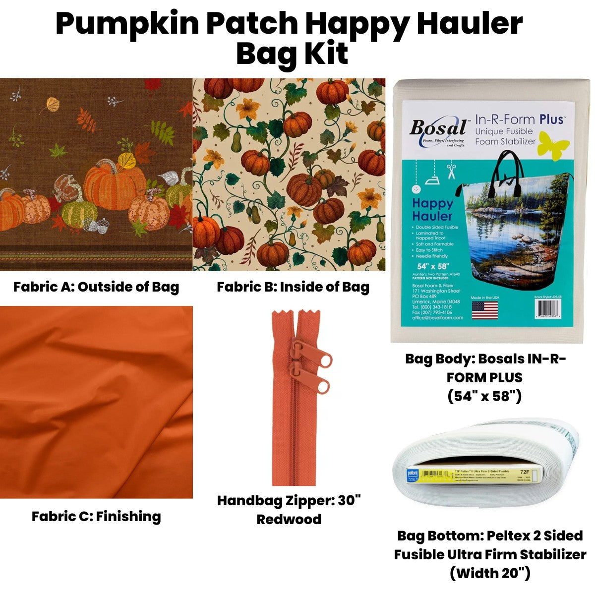 Pumpkin Patch Happy Hauler Bag Kit