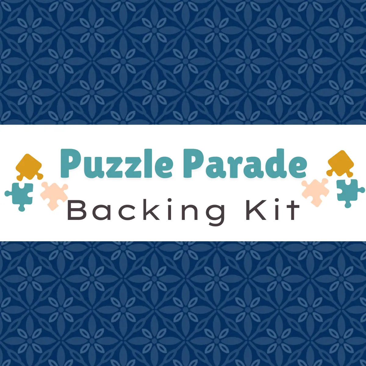 Puzzle Parade Backing Kit Navy Tufted