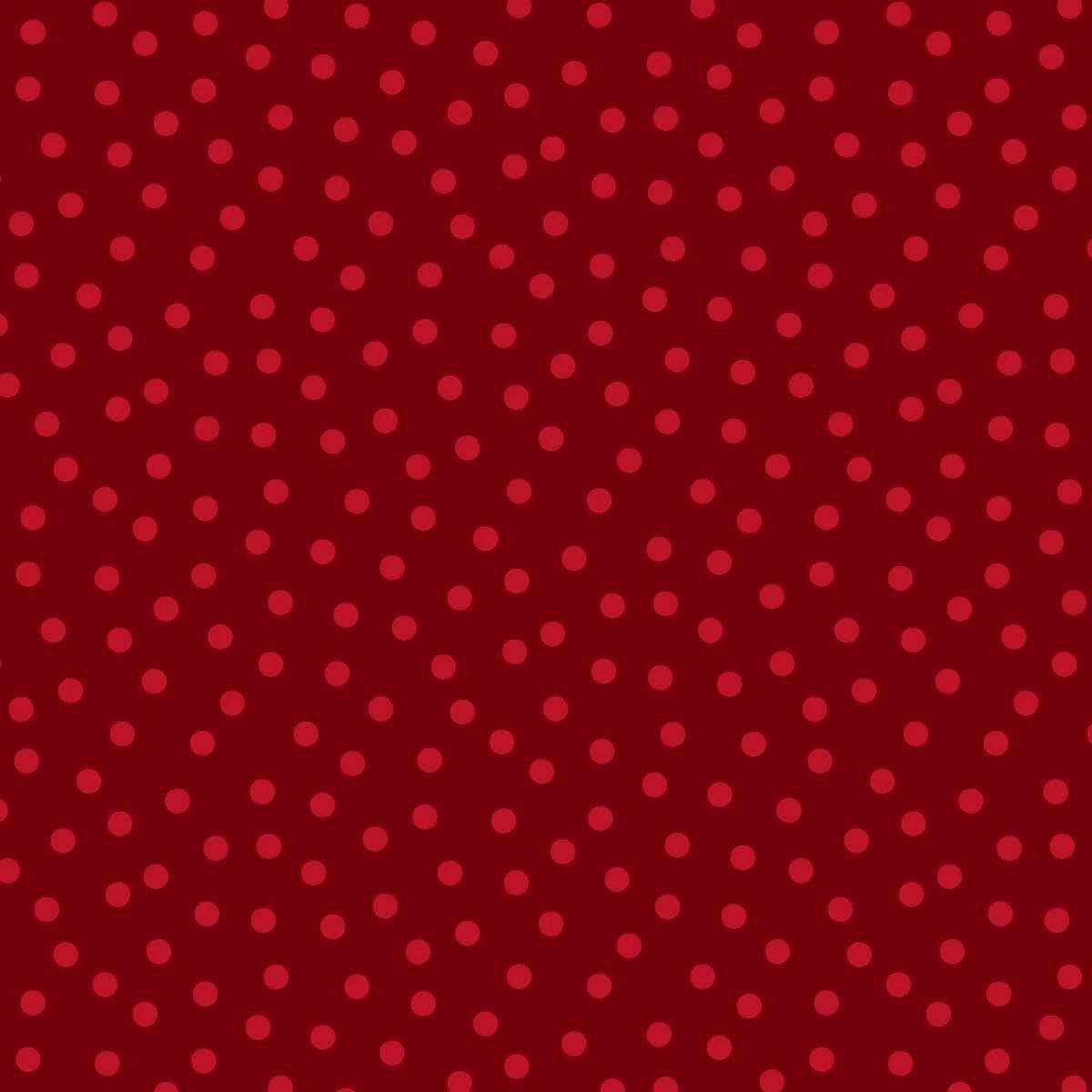 Nordic Holiday Village Red on Red Dots Fabric Yardage - quilt fabric for sewing and quilting projects
