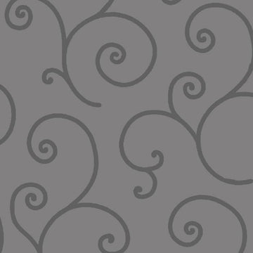 Kimberbell Scroll - Grey 108" Wide Quilt Back Available at Quilted Joy