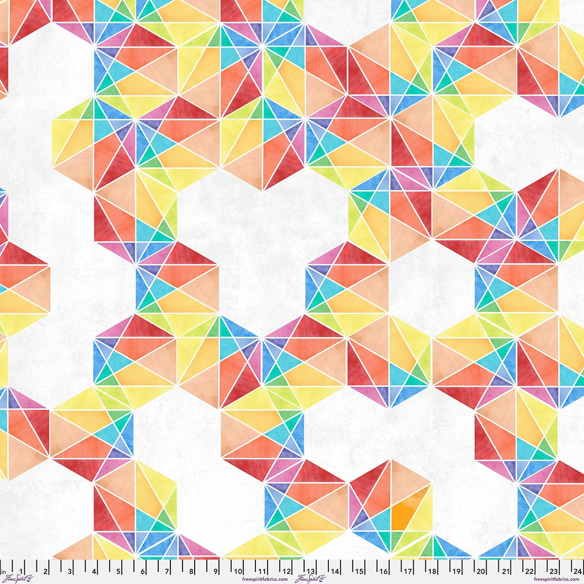 Hue Polychrome Prismatic 108" Wide Quilt Backing Fabric - quilt fabric for sewing and quilting projects