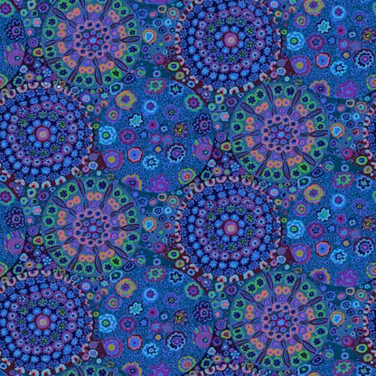 Millefiore 108" Quilt Back-Blue Available at Quilted Joy