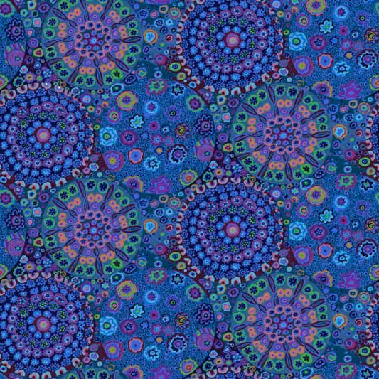 Millefiore 108" Quilt Back-Blue Available at Quilted Joy