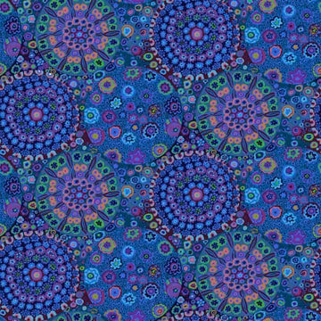 Millefiore 108" Quilt Back-Blue Available at Quilted Joy