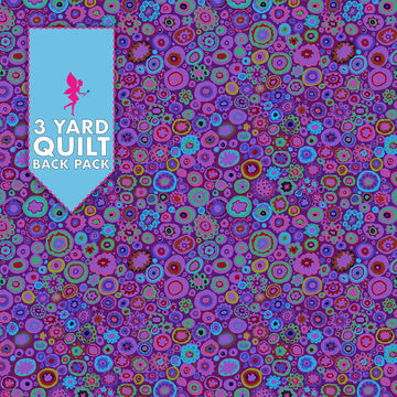 Kaffe Fassett Collective Purple Paperweight 108" Wide 3 Yard Quilt Fabric Back Pack