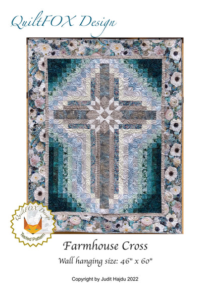 Farmhouse Cross Quilt Pattern - image 1 - quilting pattern with step-by-step instructions