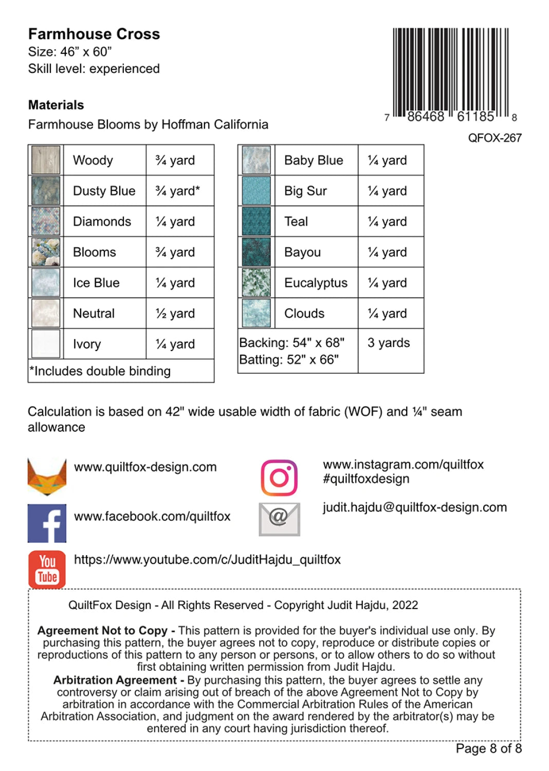 Farmhouse Cross Quilt Pattern - image 2 - quilting pattern with step-by-step instructions