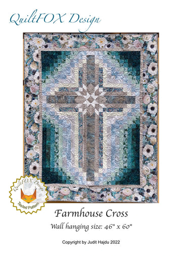 Farmhouse Cross Quilt Pattern - image 1 - quilting pattern with step-by-step instructions