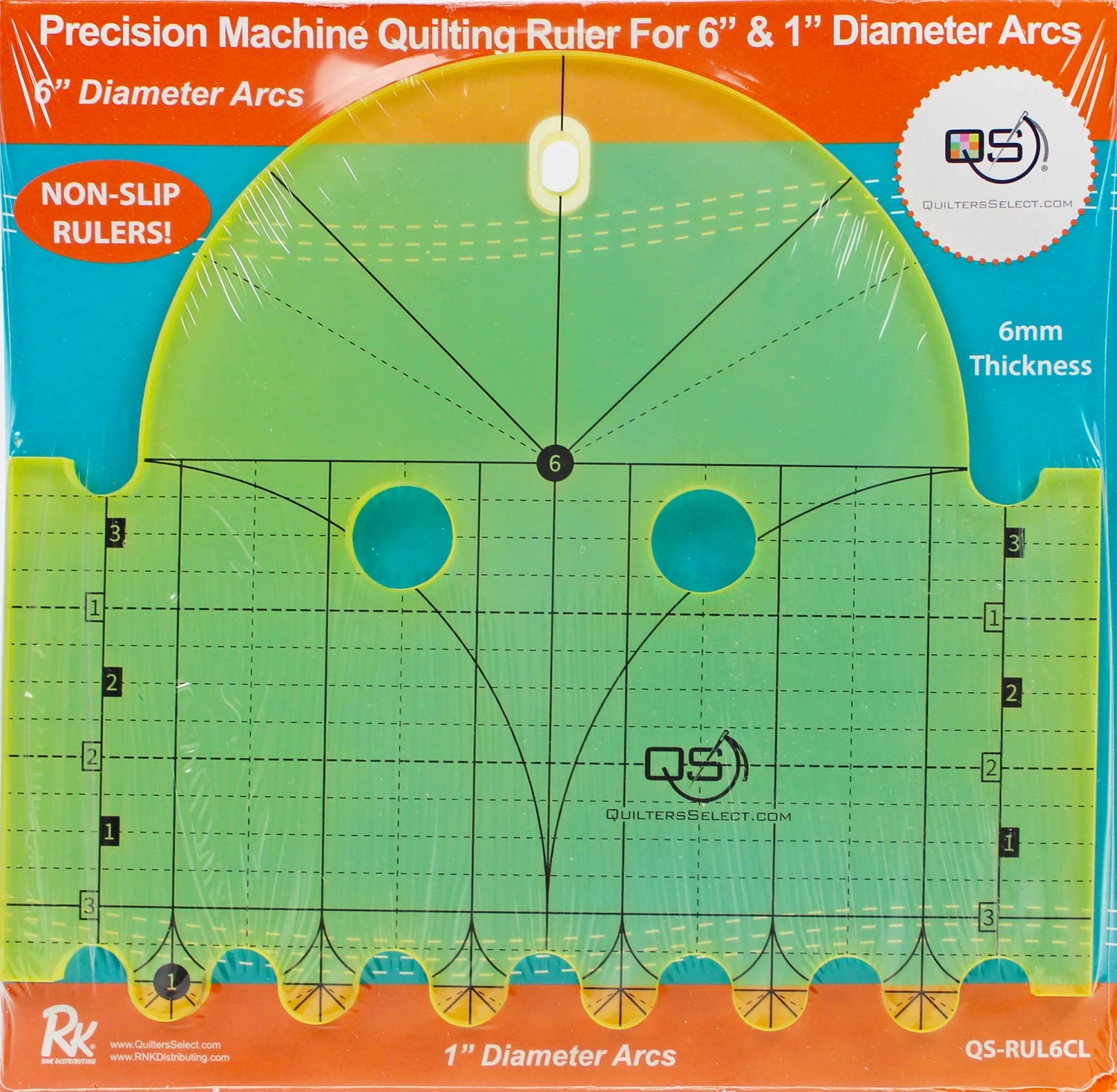 Quilters Select Machine Quilting Ruler 6in & 1in – Quilted Joy