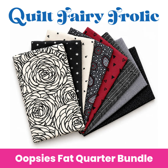 Quilt Fairy Frolic Scarlet Lace Oopsie! Fat Quarter Bundle